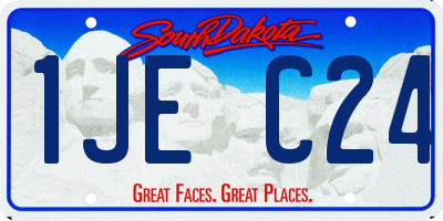 SD license plate 1JEC24