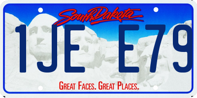 SD license plate 1JEE79