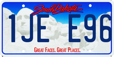 SD license plate 1JEE96