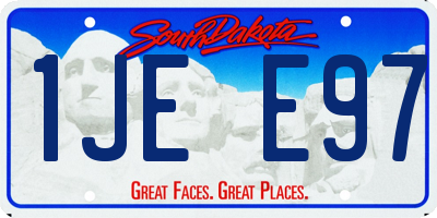 SD license plate 1JEE97