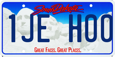 SD license plate 1JEH00