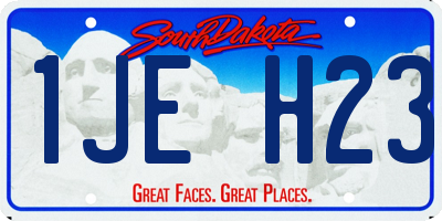 SD license plate 1JEH23