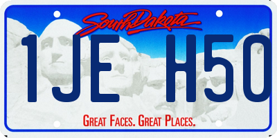 SD license plate 1JEH50