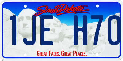 SD license plate 1JEH70