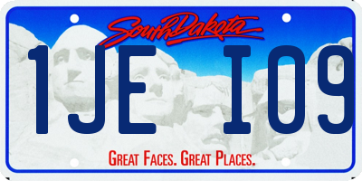 SD license plate 1JEI09
