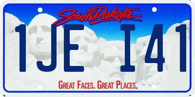 SD license plate 1JEI41
