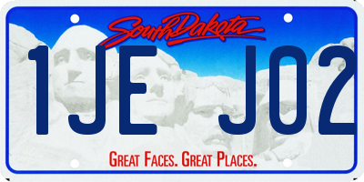 SD license plate 1JEJ02