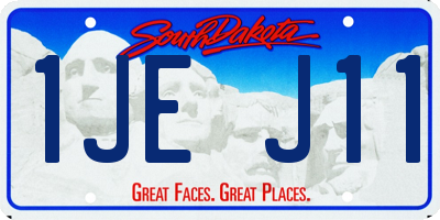 SD license plate 1JEJ11