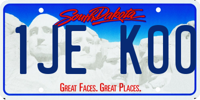 SD license plate 1JEK00