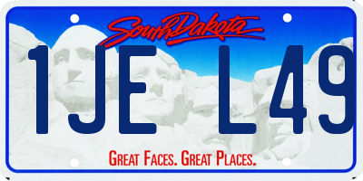 SD license plate 1JEL49