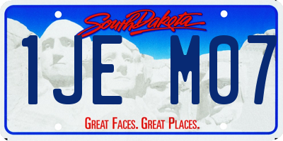 SD license plate 1JEM07