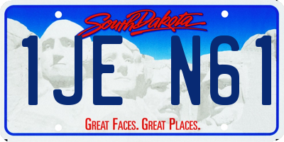 SD license plate 1JEN61