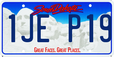 SD license plate 1JEP19
