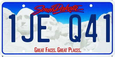 SD license plate 1JEQ41