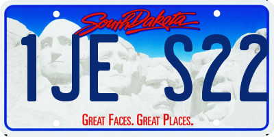 SD license plate 1JES22