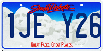 SD license plate 1JEY26
