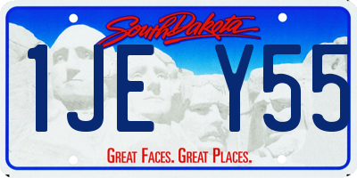 SD license plate 1JEY55