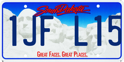 SD license plate 1JFL15