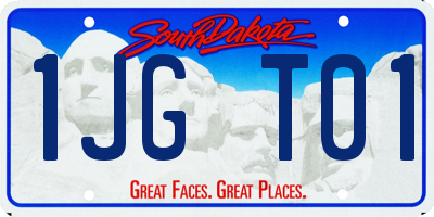 SD license plate 1JGT01