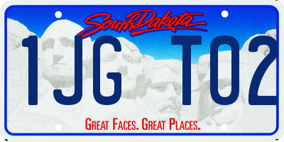 SD license plate 1JGT02