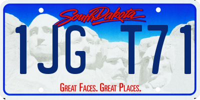 SD license plate 1JGT71