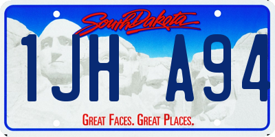 SD license plate 1JHA94
