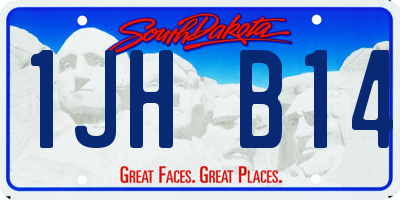 SD license plate 1JHB14