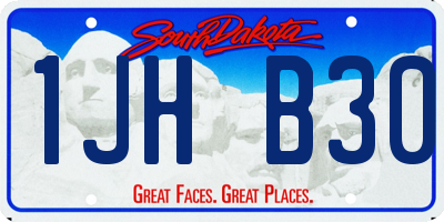 SD license plate 1JHB30
