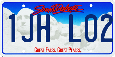 SD license plate 1JHL02