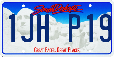 SD license plate 1JHP19