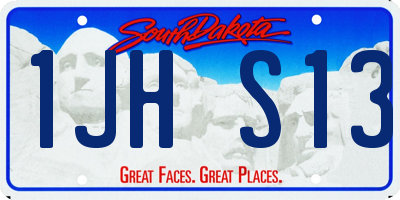 SD license plate 1JHS13