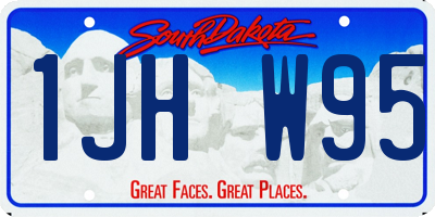 SD license plate 1JHW95
