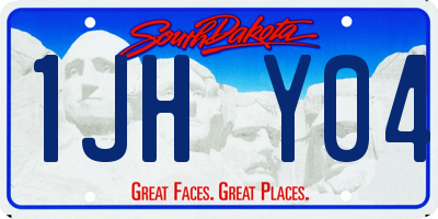 SD license plate 1JHY04