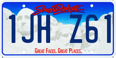SD license plate 1JHZ61