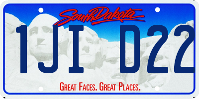 SD license plate 1JID22