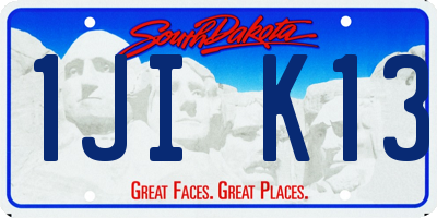 SD license plate 1JIK13