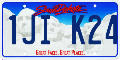 SD license plate 1JIK24