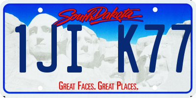 SD license plate 1JIK77