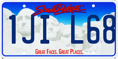 SD license plate 1JIL68