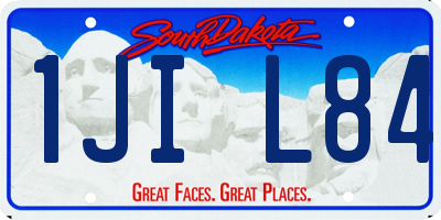 SD license plate 1JIL84