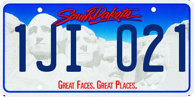 SD license plate 1JIO21