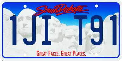 SD license plate 1JIT91
