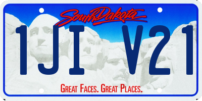 SD license plate 1JIV21