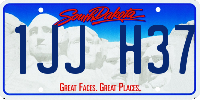 SD license plate 1JJH37