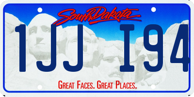 SD license plate 1JJI94