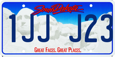 SD license plate 1JJJ23