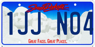 SD license plate 1JJN04