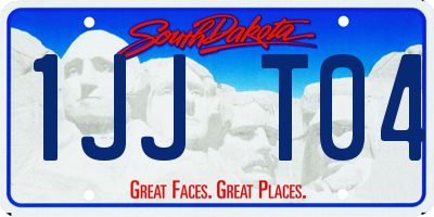 SD license plate 1JJT04