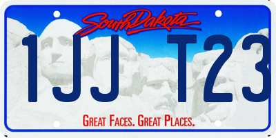 SD license plate 1JJT23