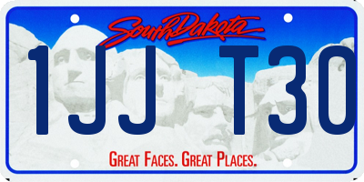 SD license plate 1JJT30